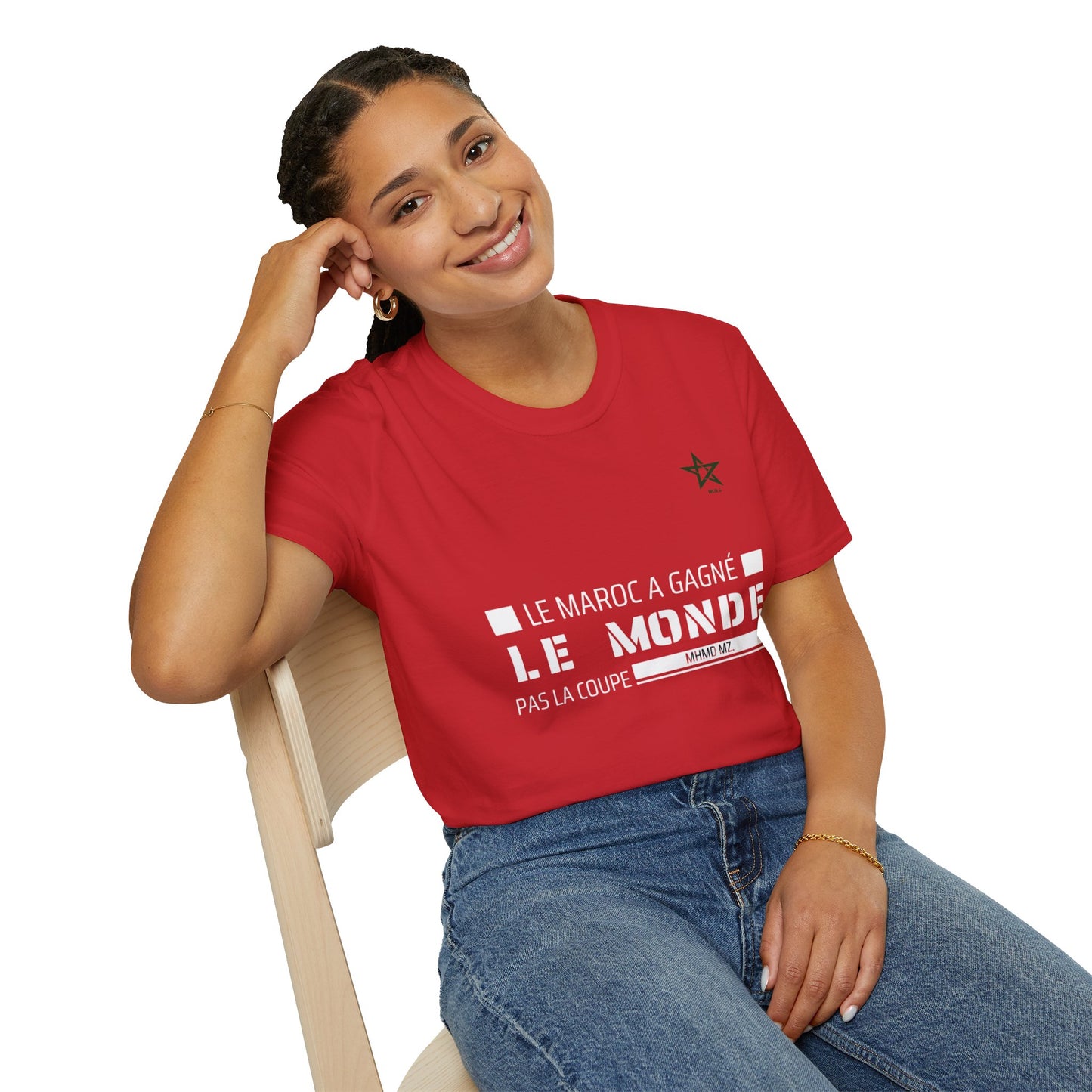 T-shirt "Le Maroc a gagné le monde, pas la coupe" DIMA*
