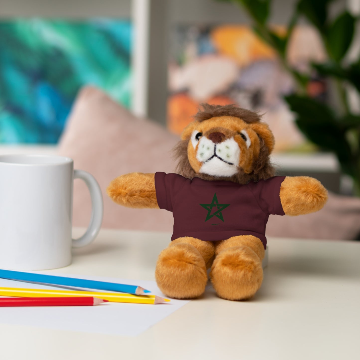 Doudou Lion de l'Atlas DIMA'ROC