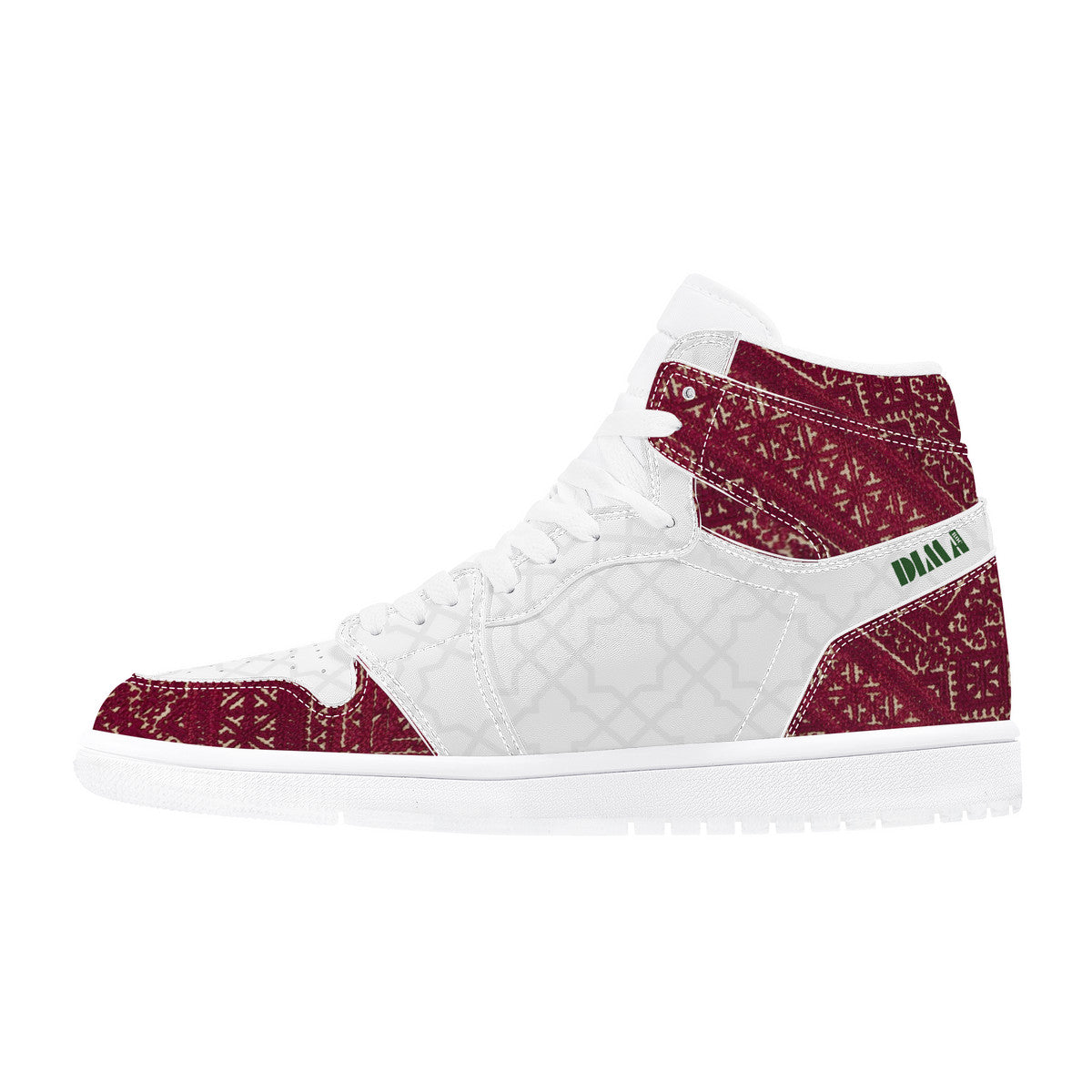 Baskets hautes AGADIR Tarz rouge & arabesk DIMA*