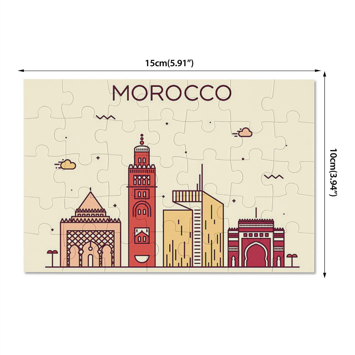 Puz'zellige Morocco 35 pièces