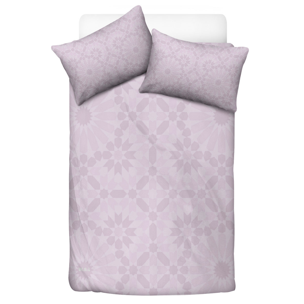 Parure de lit Zellige rose DIMA*