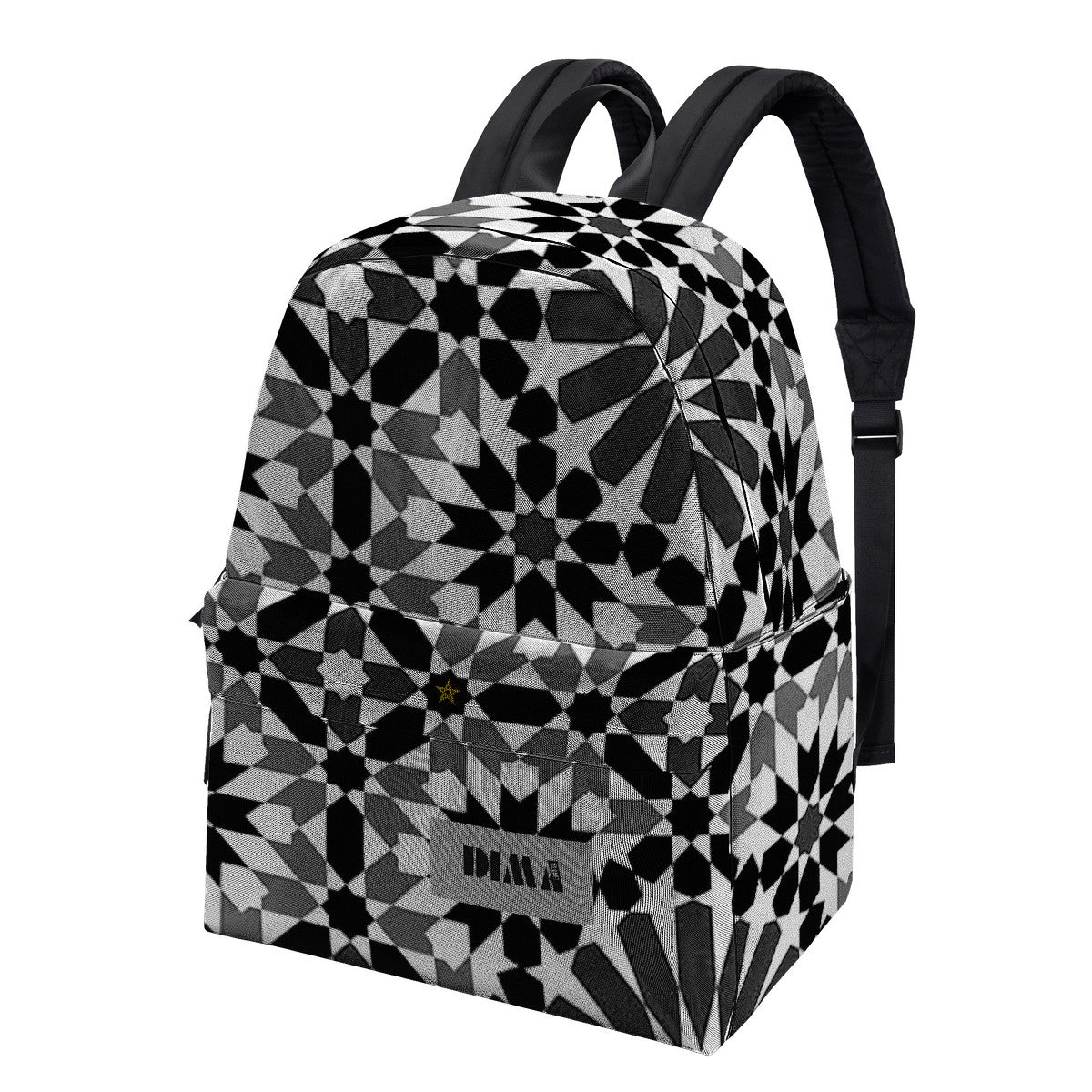 Sac à dos Zellige noir-blanc DIMA*