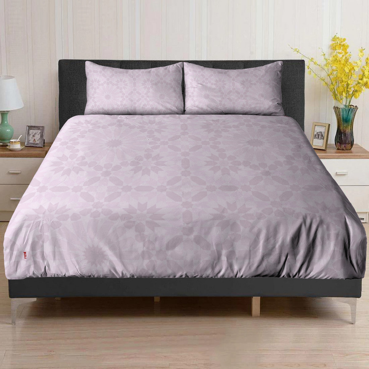 Parure de lit Zellige rose DIMA*