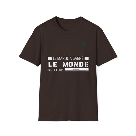 T-shirt "Le Maroc a gagné le monde, pas la coupe" DIMA*