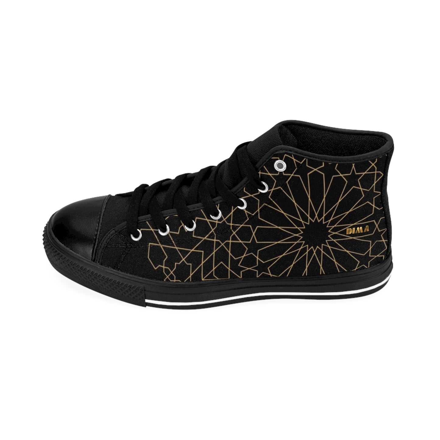 Sneakers DIMA* Black & Gold Geometric