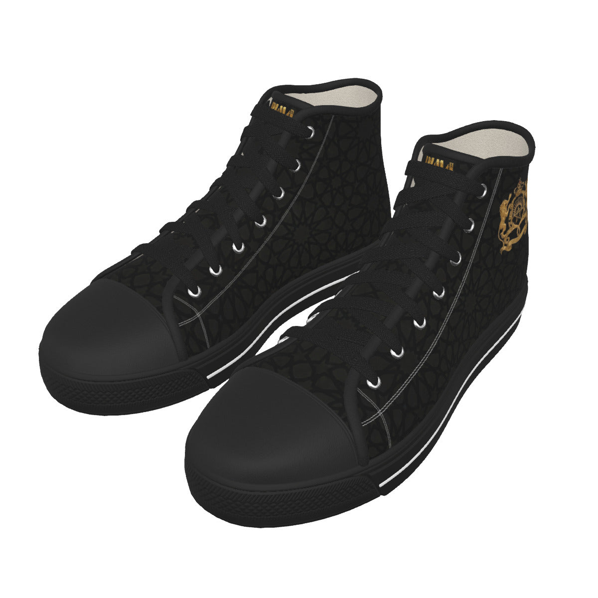 Men's Black Sole Canvas Shoes