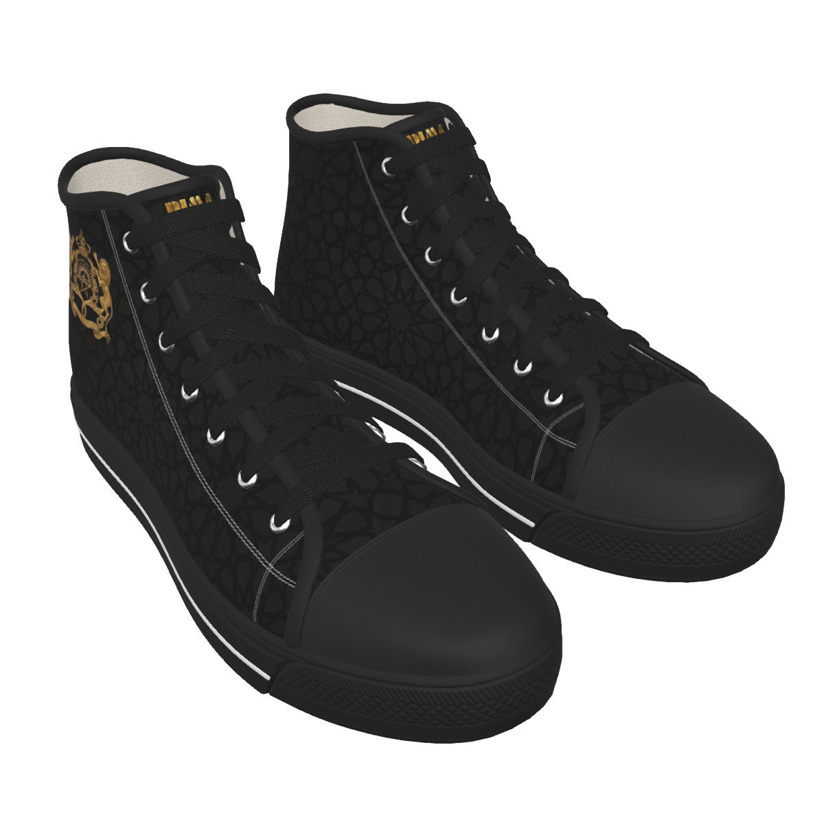 Men's Black Sole Canvas Shoes