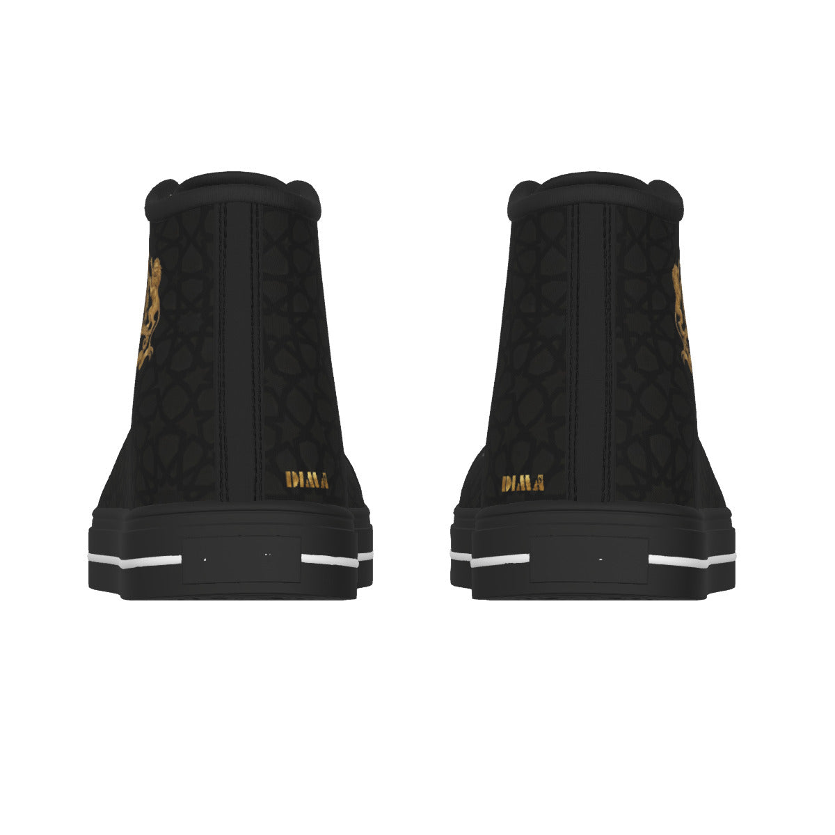 Men's Black Sole Canvas Shoes