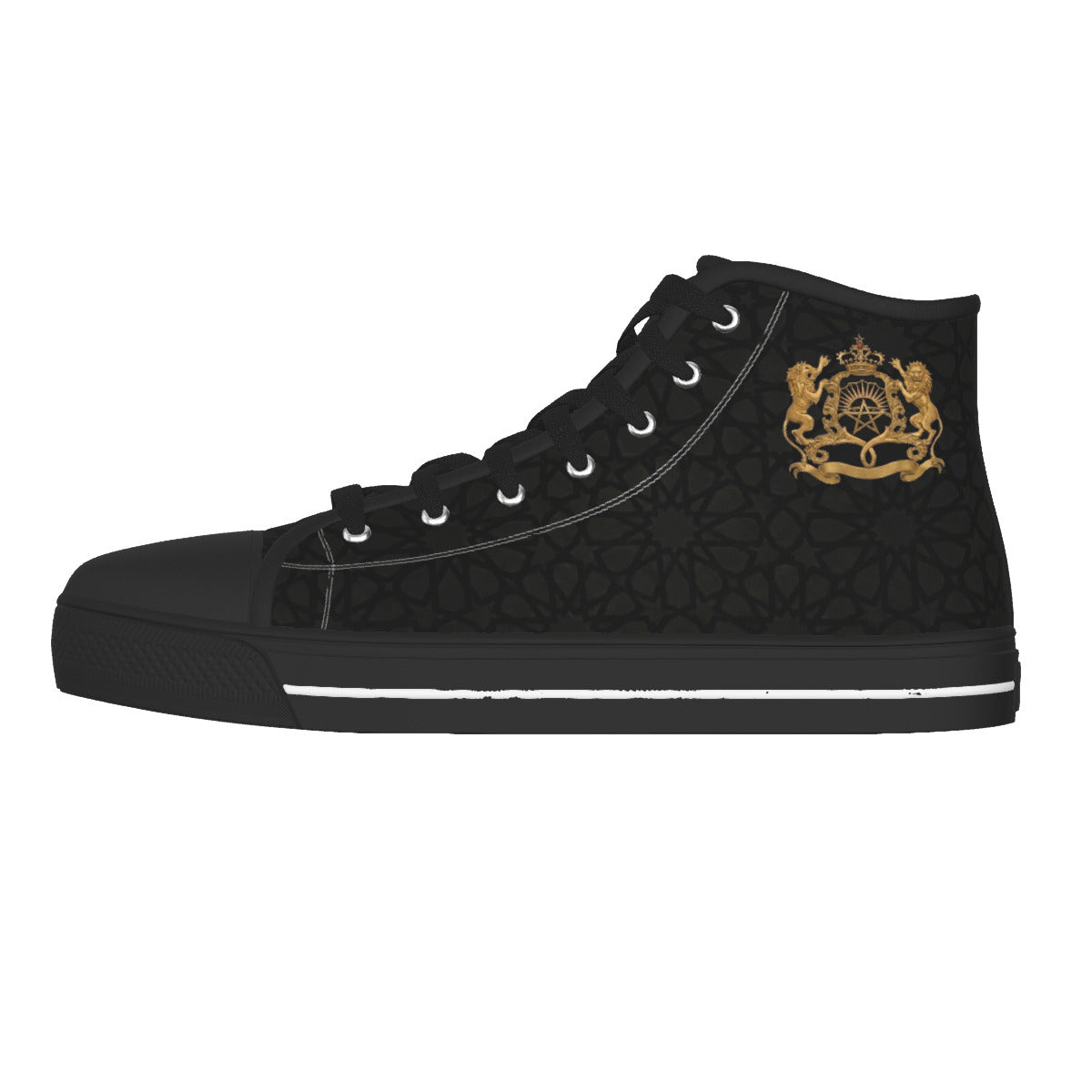 Men's Black Sole Canvas Shoes