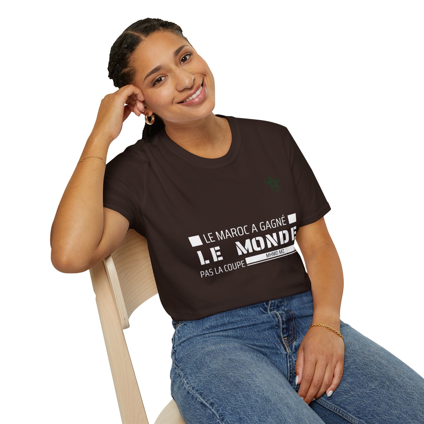 T-shirt "Le Maroc a gagné le monde, pas la coupe" DIMA*