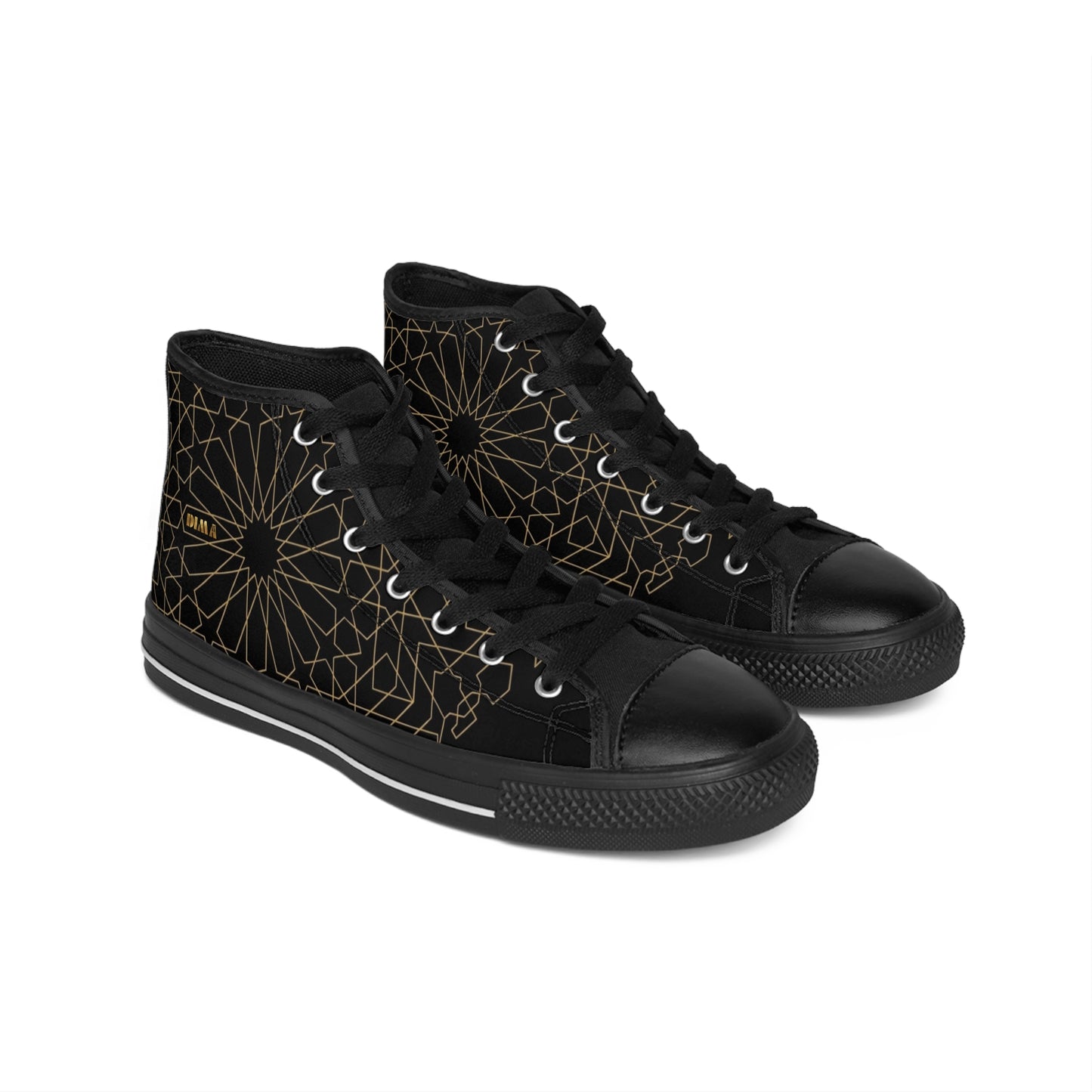 Sneakers DIMA* Black & Gold Geometric