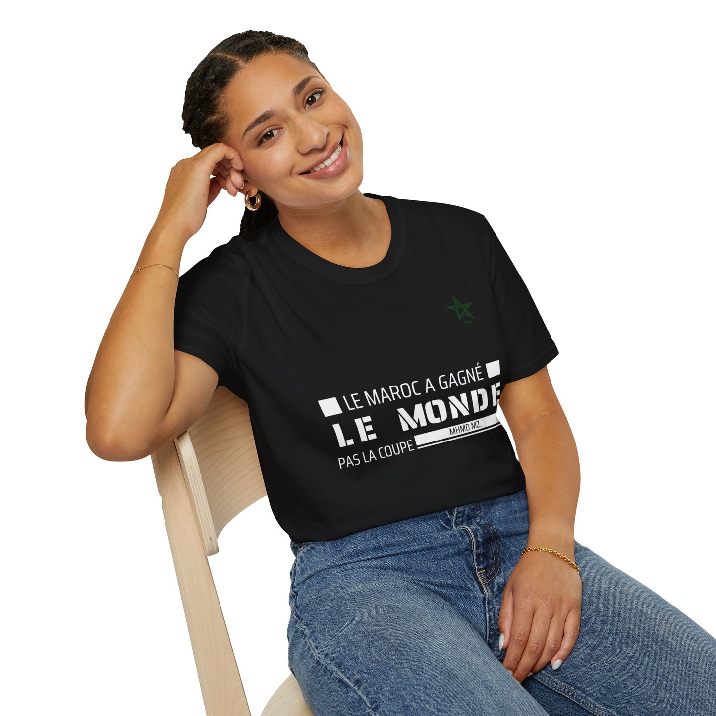 T-shirt "Le Maroc a gagné le monde, pas la coupe" DIMA*