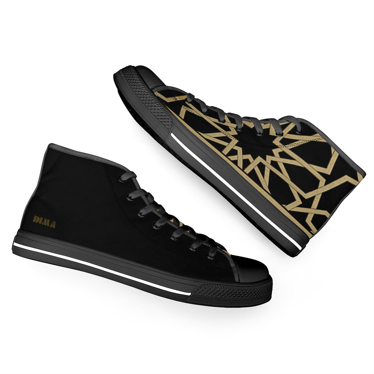 Baskets hautes noires MOUCHARABIEH DIMA*