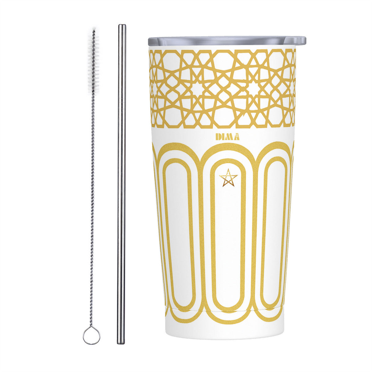 Gobelet acier inox 600 ml DIMA* (5 couleurs)