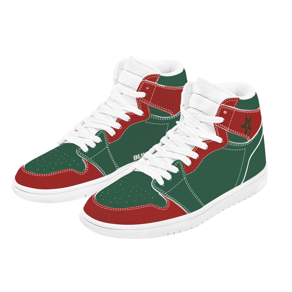 Baskets vert-rouge DIMA*