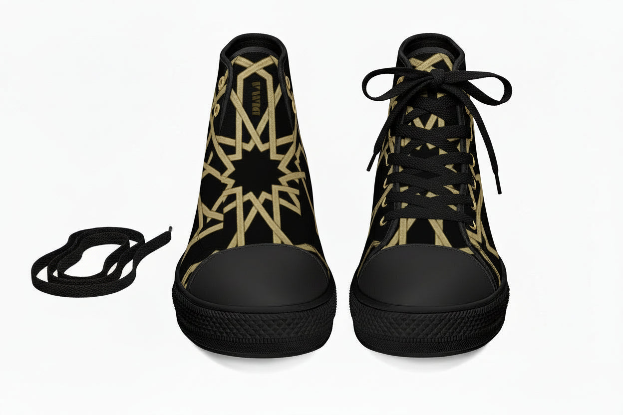 Baskets hautes noires MOUCHARABIEH DIMA*