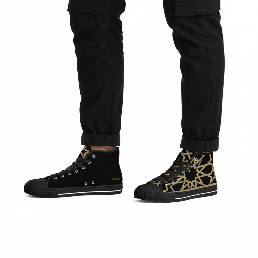 Baskets hautes noires MOUCHARABIEH DIMA*