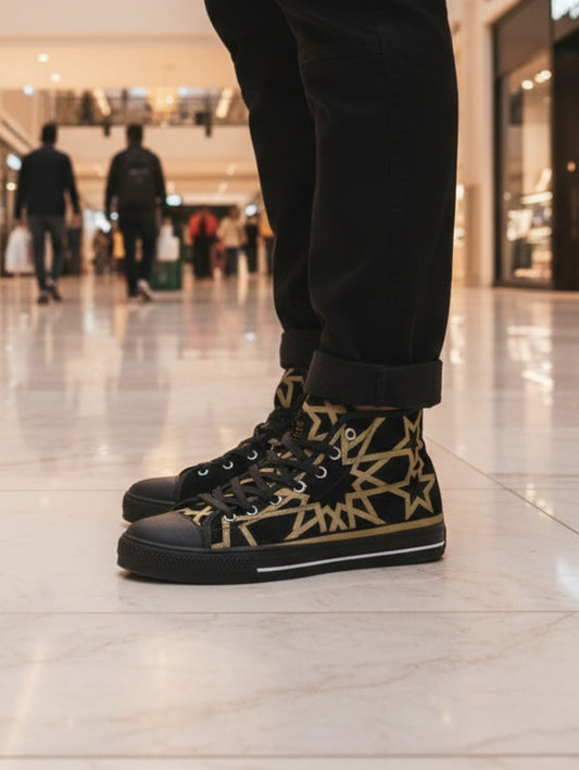 Baskets hautes noires MOUCHARABIEH DIMA*