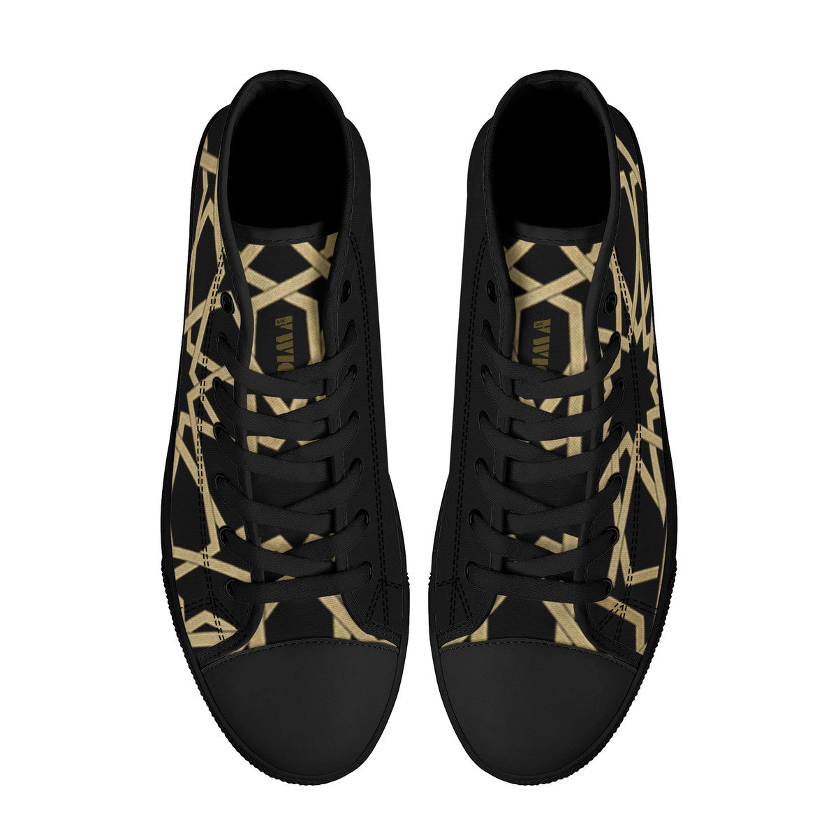 Baskets hautes noires MOUCHARABIEH DIMA*