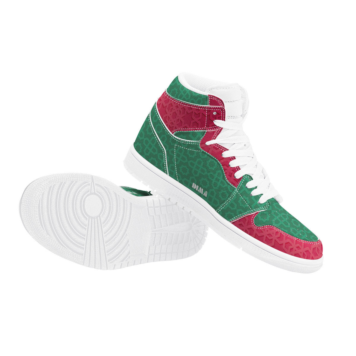 Baskets vert-rouge DIMA*